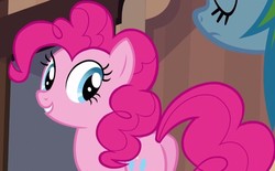 Size: 767x477 | Tagged: safe, screencap, pinkie pie, rainbow dash, pony, g4, the last roundup, butt, cropped, female, mare, plot