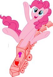 Size: 1151x1683 | Tagged: safe, artist:ilukaappledash, pinkie pie, g4, female, newbie artist training grounds, solo, train