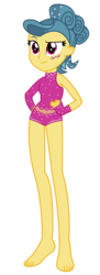 Size: 1500x4113 | Tagged: safe, artist:sketchmcreations, trapeze star, human, equestria girls, g4, viva las pegasus, barefoot, commission, equestria girls-ified, feet, female, hand on hip, leotard, simple background, solo, transparent background, vector