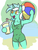 Size: 459x600 | Tagged: safe, artist:jargon scott, lyra heartstrings, anthro, unguligrade anthro, g4, arm hooves, armpits, beach, beach ball, clothes, one-piece swimsuit, swimsuit