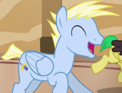 Size: 1153x881 | Tagged: safe, screencap, lightning riff, pony, g4, viva las pegasus, discussion in the comments, las pegasus resident