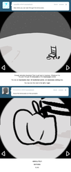 Size: 666x1618 | Tagged: safe, artist:egophiliac, moonstuck, absolutely nothing else, chair, monochrome, moon, no pony, offscreen character, tumblr, what pumpkin?