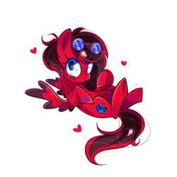Size: 1200x1200 | Tagged: safe, artist:ipun, oc, oc only, oc:zoey hanhoover, pegasus, pony, female, heart, heart eyes, mare, simple background, solo, transparent background, wingding eyes