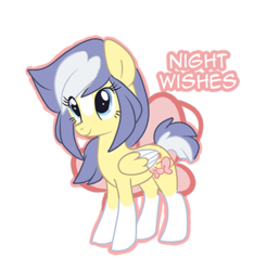 Size: 500x508 | Tagged: safe, artist:indiefoxtail, oc, oc only, oc:night wishes, pegasus, pony, solo