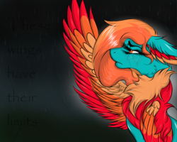 Size: 1024x820 | Tagged: safe, artist:ondrea, oc, oc only, oc:stormence, pegasus, pony, colorful, cute, old art