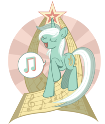 Size: 900x1058 | Tagged: dead source, safe, artist:xkappax, lyra heartstrings, pony, unicorn, g4, eyes closed, female, mare, music notes, pictogram, sheet music, simple background, singing, solo, transparent background