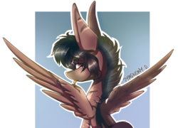 Size: 933x672 | Tagged: safe, artist:symphstudio, oc, oc only, pegasus, pony, solo, tongue out