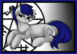 Size: 1000x700 | Tagged: safe, artist:fur-what-loo, oc, oc only, oc:leon, earth pony, pony, prone, solo