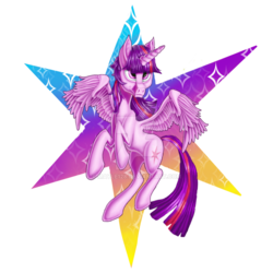 Size: 1024x1024 | Tagged: safe, artist:may-li128, twilight sparkle, alicorn, pony, g4, female, solo, twilight sparkle (alicorn), watermark