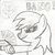 Size: 1024x1022 | Tagged: safe, artist:meerkatminer, rainbow dash, g4, female, generic pony, gun, hoof hold, monochrome, newbie artist training grounds, shooting, solo, traditional art, weapon