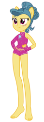 Size: 1500x4113 | Tagged: safe, artist:sketchmcreations, trapeze star, human, equestria girls, g4, viva las pegasus, cutie mark, equestria girls-ified, female, leotard, ponied up, pony ears, simple background, solo, transparent background, vector