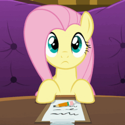 Size: 508x508 | Tagged: safe, screencap, fluttershy, pony, g4, viva las pegasus, animated, blinking, cute, disappointed, female, floppy ears, gif, i watch it for the ears, shyabetes