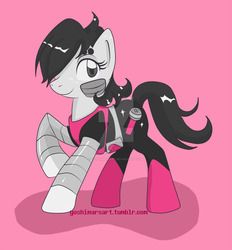 Size: 1024x1102 | Tagged: safe, artist:yoshimarsart, pony, mettaton, mettaton ex, ponified, solo, undertale, watermark