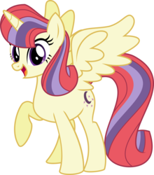 Size: 2786x3168 | Tagged: safe, artist:orin331, moondancer, alicorn, pony, dancerverse, g4, alicornified, alternate universe, female, flash puppet, happy, high res, looking at you, moondancercorn, open mouth, race swap, raised hoof, simple background, solo, transparent background