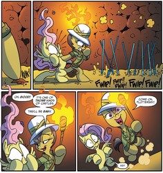 Size: 1269x1342 | Tagged: safe, artist:jay fosgitt, idw, daring do, fluttershy, friends forever #32, g4, my little pony: friends forever, spoiler:comic