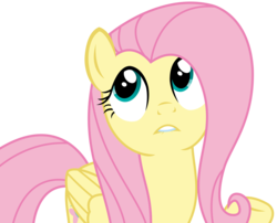 Size: 4038x3256 | Tagged: safe, artist:sketchmcreations, fluttershy, g4, viva las pegasus, cute, lip bite, looking up, raised hoof, shyabetes, simple background, transparent background, vector
