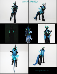 Size: 2116x2724 | Tagged: safe, artist:laservega, artist:uncommented, queen chrysalis, g4, 3d print, craft, high res, irl, photo, sculpture, traditional art