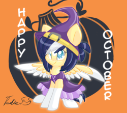 Size: 3740x3323 | Tagged: safe, artist:indiefoxtail, oc, oc only, oc:night wishes, pegasus, pony, food, high res, pumpkin, solo