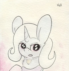 Size: 683x703 | Tagged: safe, artist:slightlyshade, trixie, pony, unicorn, g4, female, jewelry, mare, necklace, solo, traditional art