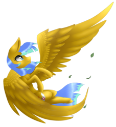 Size: 2000x2200 | Tagged: safe, artist:monogy, oc, oc only, oc:valor myst, pony, big ears, concave belly, high res, large wings, solo, wings
