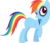 Size: 3573x3087 | Tagged: safe, artist:porygon2z, rainbow dash, pegasus, pony, g4, griffon the brush off, female, high res, mare, raised hoof, simple background, solo, transparent background, vector