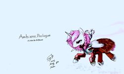 Size: 2382x1420 | Tagged: safe, artist:louislithium, oc, oc:astrum, ambient.prologue, not celestia, simple background, sword, weapon, white background