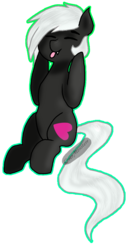 Size: 764x1464 | Tagged: safe, artist:oreomonsterr, oc, oc only, oc:buddy love, eyes closed, solo, tongue out