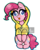 Size: 971x1219 | Tagged: safe, artist:oreomonsterr, pinkie pie, earth pony, pony, g4, clothes, derp, female, hoodie, silly, silly pony, solo, tongue out, watermark