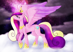 Size: 1023x723 | Tagged: safe, artist:thepipefox, princess cadance, pony, g4, female, solo