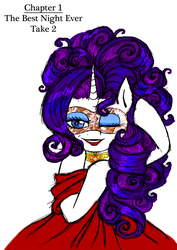 Size: 1654x2339 | Tagged: safe, artist:little-winged-angel, rarity, pony, g4, the best night ever, clothes, dress, element of honesty, female, lipstick, solo
