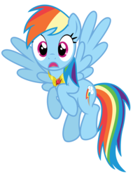 Size: 3077x4047 | Tagged: safe, artist:estories, rainbow dash, pegasus, pony, g4, element of loyalty, female, mare, simple background, solo, transparent background, vector