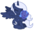 Size: 4267x3713 | Tagged: safe, artist:estories, princess luna, oc, oc:holly, alicorn, pony, g4, alicorn oc, baby, baby pony, filly, simple background, transparent background, vector, woona, younger