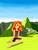 Size: 720x960 | Tagged: safe, artist:southernstar1234, sunset shimmer, equestria girls, g4, my little pony equestria girls: legend of everfree, barefoot, feet, female, grass, macchu picchu, outdoors, peru, solo, sunset shimmer day