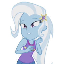 Size: 640x640 | Tagged: safe, trixie, equestria girls, g4, my little pony equestria girls: legend of everfree, cropped, cute, diatrixes, female, simple background, solo, transparent background, vector