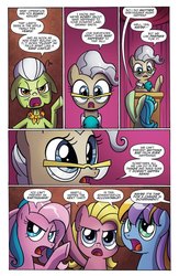Size: 996x1530 | Tagged: safe, artist:agnesgarbowska, idw, official comic, granny smith, mayor mare, earth pony, pony, g4, spoiler:comic, spoiler:comic46, comic, female, mare, preview, speech bubble