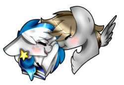 Size: 1024x699 | Tagged: safe, artist:firefox12345678910, oc, oc only, oc:digital dusk, oc:star seeker, pony