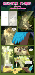 Size: 1919x4033 | Tagged: safe, artist:estories, discord, oc, oc:alice goldenfeather, draconequus, pegasus, pony, comic:find yourself, g4, comic