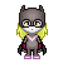 Size: 300x300 | Tagged: artist needed, safe, derpibooru exclusive, derpy hooves, human, g4, batman, clothes, costume, female, humanized, mask, solo