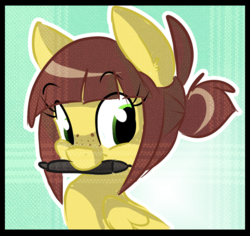 Size: 812x768 | Tagged: safe, artist:indiefoxtail, oc, oc only, pegasus, pony, mouth hold, solo