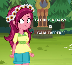 Size: 742x664 | Tagged: safe, edit, edited screencap, screencap, gloriosa daisy, equestria girls, g4, my little pony equestria girls: legend of everfree, captain obvious, magical geodes, spoiler