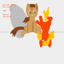 Size: 700x700 | Tagged: safe, artist:planetkiller, derpibooru exclusive, oc, oc only, oc:planetkiller, fire pony, pony, fever, fire, impending doom, made of fire, ponified, subtle as a train wreck, this will end in pain, upside down