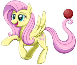 Size: 1981x1669 | Tagged: safe, artist:autumn-dreamscape, fluttershy, pegasus, pony, g4, ball, buckball, female, flying, mare, simple background, solo, transparent background