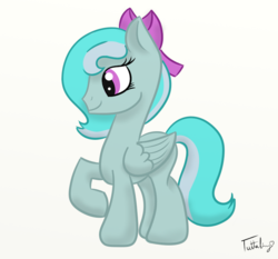 Size: 750x700 | Tagged: safe, artist:tuttaliny, oc, oc only, oc:tuttaliny, pegasus, pony, hair bow, pegasus oc, ribbon, solo