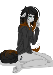 Size: 1200x1694 | Tagged: safe, artist:gretamacedonio, oc, oc only, anthro, unguligrade anthro, anthro oc, clothes, cloven hooves, commission, simple background, solo, transparent background, unshorn fetlocks