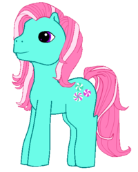 Size: 419x525 | Tagged: safe, artist:thewonderingbrony, minty, earth pony, pony, g3, female, mare, simple background, solo, transparent background