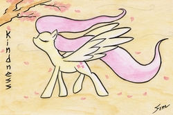 Size: 2560x1700 | Tagged: safe, artist:abyssalemissary, fluttershy, g4, female, solo, traditional art