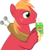 Size: 1859x1921 | Tagged: safe, artist:sikander, big macintosh, earth pony, pony, g4, apple, apple juice, drinking, food, holding, juice, male, simple background, solo, stallion, transparent background, vector, zap apple