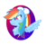 Size: 500x500 | Tagged: safe, artist:mlppinksword-bases4u, rainbow dash, g4, female, solo