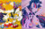 Size: 1800x1200 | Tagged: safe, artist:trungtranhaitrung, twilight sparkle, alicorn, fox, pony, g4, crossover, male, miles "tails" prower, sega, sonic the hedgehog (series), twilight sparkle (alicorn), video game