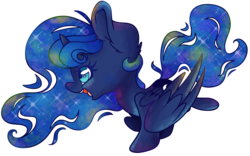 Size: 6022x3766 | Tagged: safe, artist:cutepencilcase, princess luna, g4, absurd resolution, female, simple background, solo, transparent background